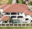 An aerial view of Eagle Bay, one of Reunion Resort's mansion-like vacation rental homes.