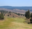 The elevated 14th tee on the Hankins course at The Retreat & Links at Silvies Valley Ranch. 