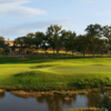 A view of green #18 at Escondido Golf & Lake Club